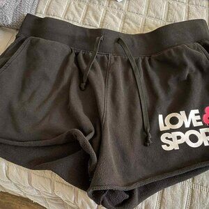5/$25 Black Sz Large Women's Lounge Shorts with Love & Sports